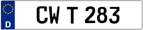 Trailer License Plate
